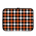 Halloween Buffalo Plaid Pattern Print Laptop Sleeve