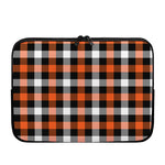 Halloween Buffalo Plaid Pattern Print Laptop Sleeve