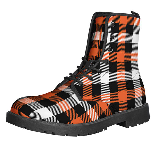 Halloween Buffalo Plaid Pattern Print Backpack