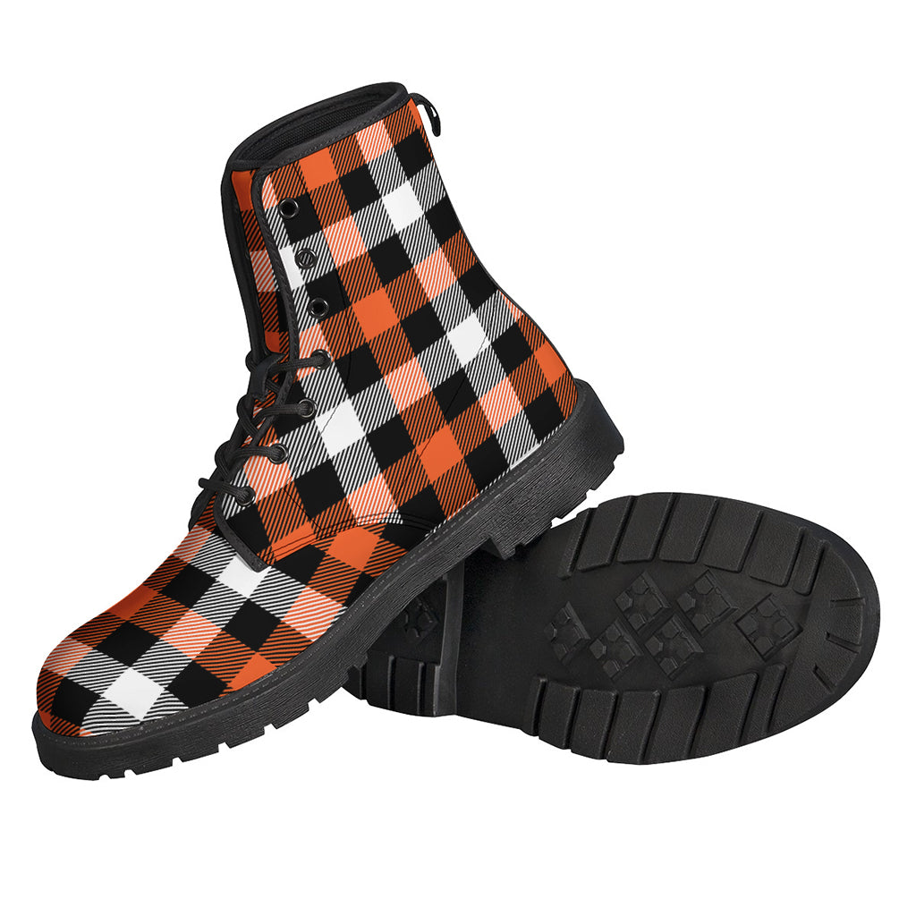 Halloween Buffalo Plaid Pattern Print Backpack