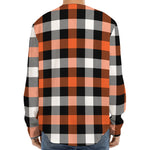 Halloween Buffalo Plaid Pattern Print Long Sleeve Baseball Jersey
