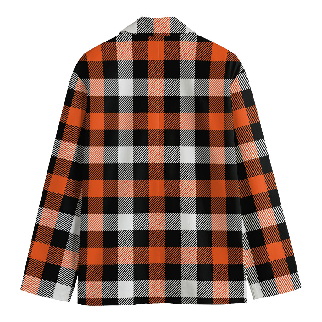 Halloween Buffalo Plaid Pattern Print Men's Blazer