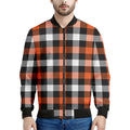 Halloween Buffalo Plaid Pattern Print Men's Bomber Jacket