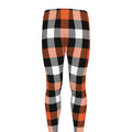 Halloween Buffalo Plaid Pattern Print Men's Leggings