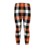 Halloween Buffalo Plaid Pattern Print Men's leggings