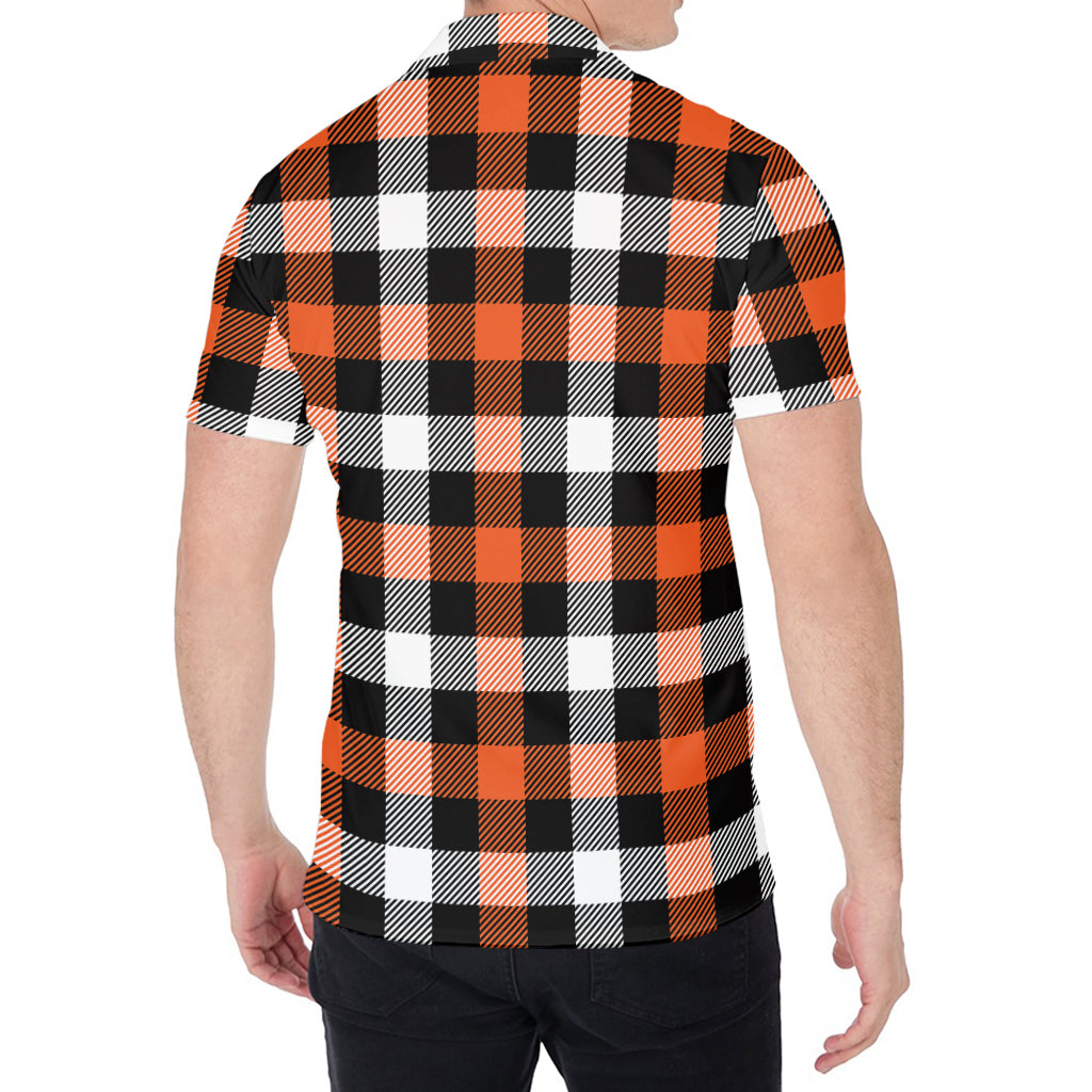 Halloween Buffalo Plaid Pattern Print Men's Shirt