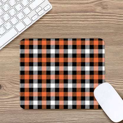 Halloween Buffalo Plaid Pattern Print Mouse Pad