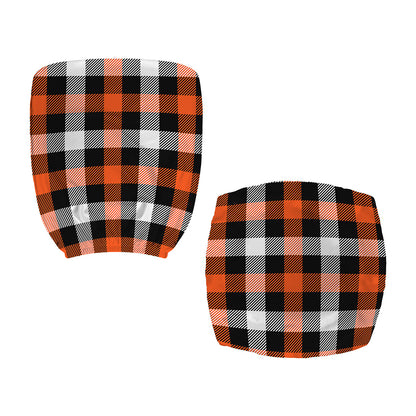 Halloween Buffalo Plaid Pattern Print Office Chair Cover