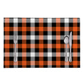 Halloween Buffalo Plaid Pattern Print Placemat
