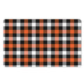 Halloween Buffalo Plaid Pattern Print Polyester Doormat
