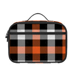 Halloween Buffalo Plaid Pattern Print Portable Lunch Bag