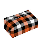 Halloween Buffalo Plaid Pattern Print Rectangle Tissue Box Cover