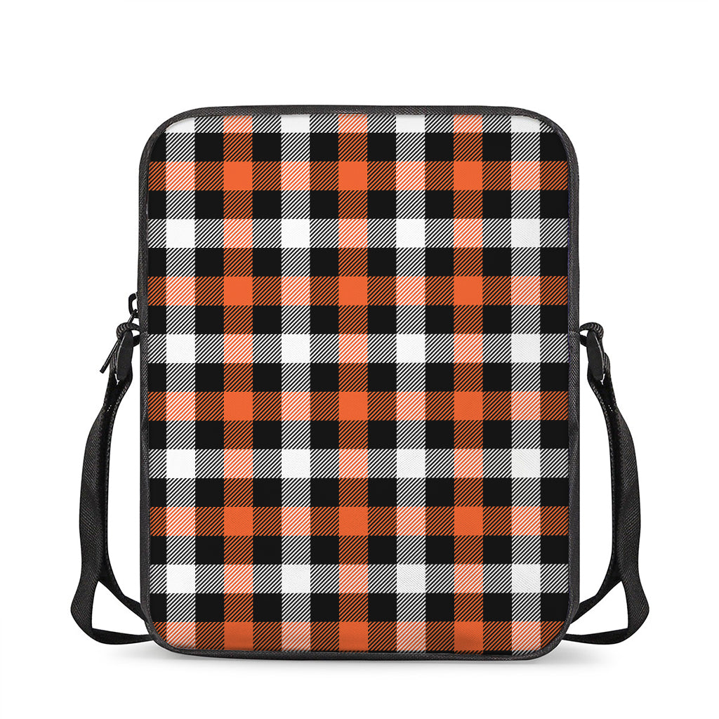Halloween Buffalo Plaid Pattern Print Rectangular Crossbody Bag
