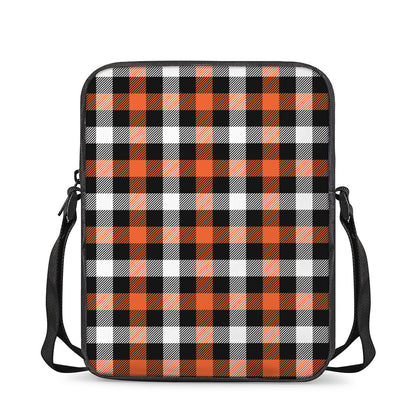 Halloween Buffalo Plaid Pattern Print Rectangular Crossbody Bag