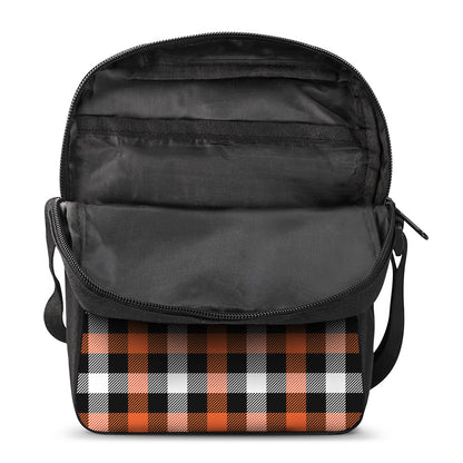 Halloween Buffalo Plaid Pattern Print Rectangular Crossbody Bag