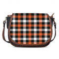 Halloween Buffalo Plaid Pattern Print Saddle Bag