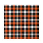 Halloween Buffalo Plaid Pattern Print Silk Bandana