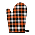 Halloween Buffalo Plaid Pattern Print Single Oven Mitt