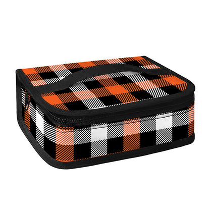Halloween Buffalo Plaid Pattern Print Small Lunch Bag