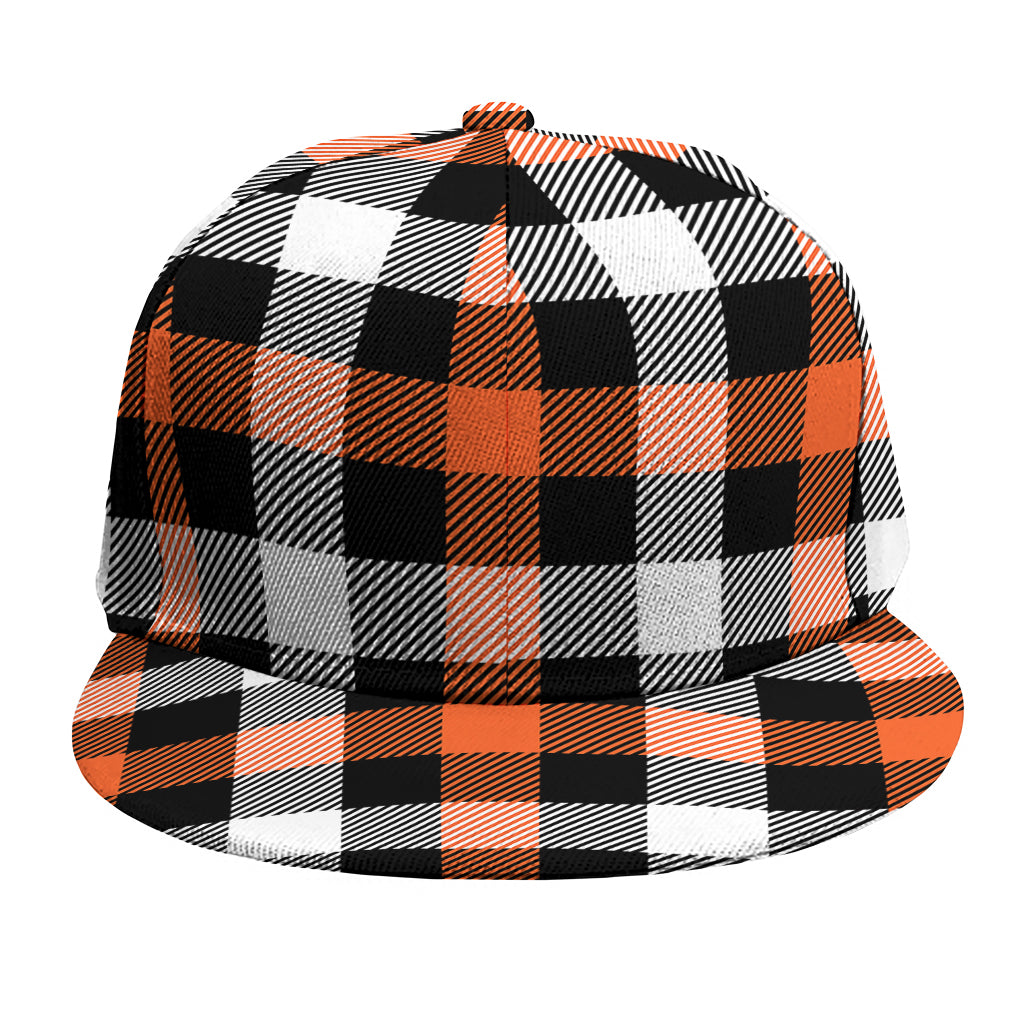 Halloween Buffalo Plaid Pattern Print Snapback Cap