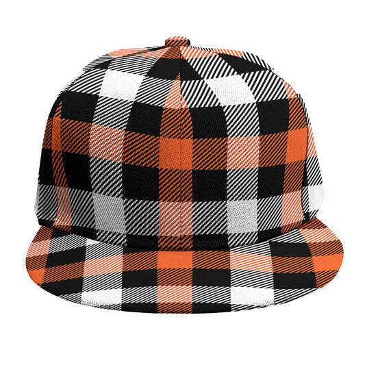 Halloween Buffalo Plaid Pattern Print Snapback Cap