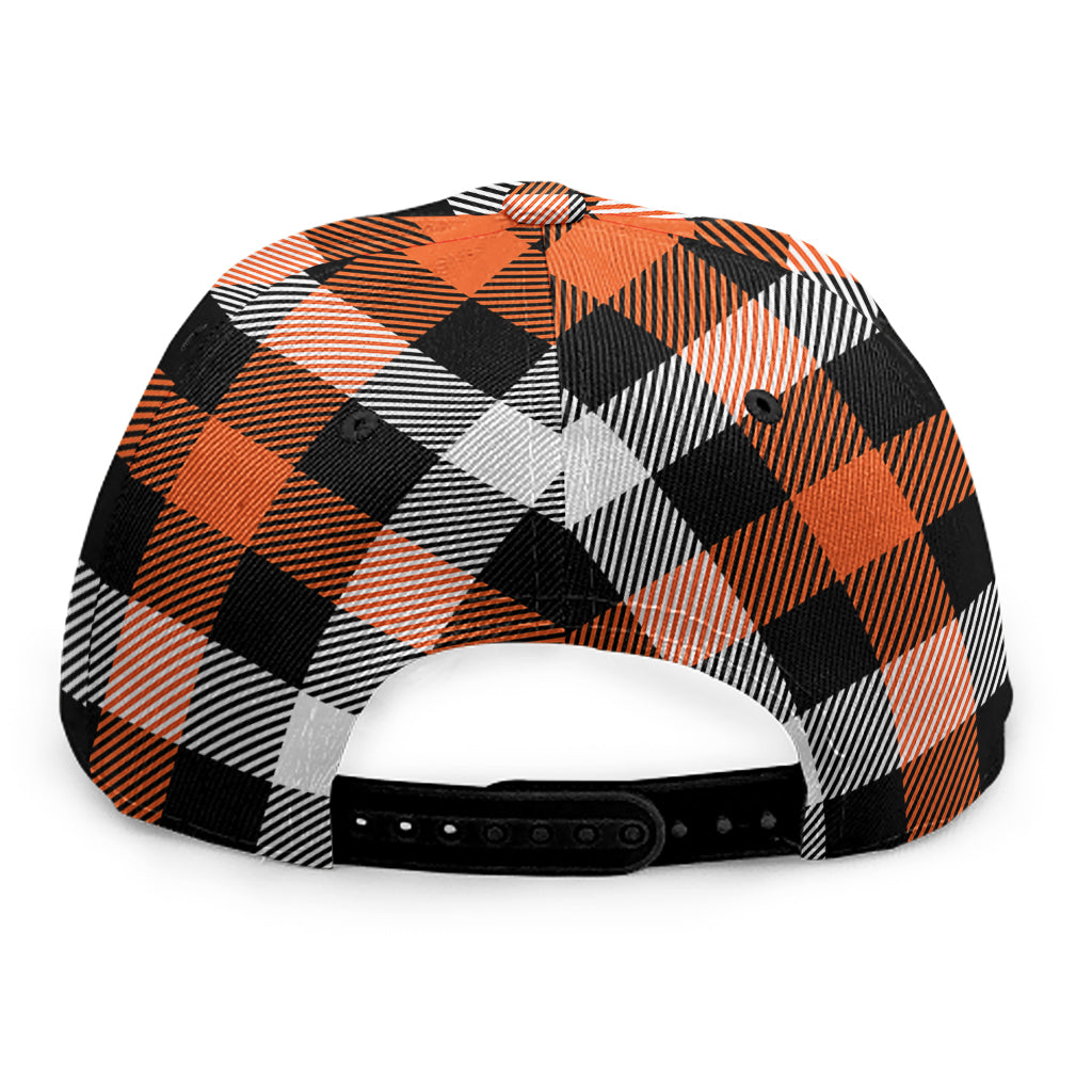 Halloween Buffalo Plaid Pattern Print Snapback Cap
