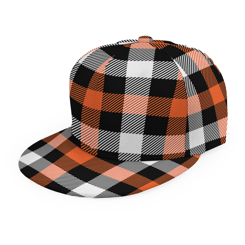 Halloween Buffalo Plaid Pattern Print Snapback Cap