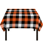 Halloween Buffalo Plaid Pattern Print Tablecloth