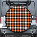 Halloween Buffalo Plaid Pattern Print Tire Cover