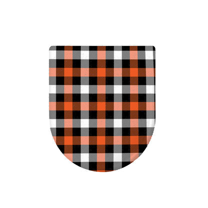 Halloween Buffalo Plaid Pattern Print Toilet Lid Cover