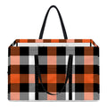 Halloween Buffalo Plaid Pattern Print Utility Tote Bag