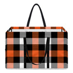 Halloween Buffalo Plaid Pattern Print Utility Tote Bag