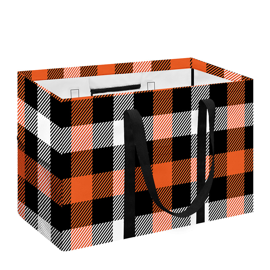 Halloween Buffalo Plaid Pattern Print Utility Tote Bag