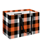 Halloween Buffalo Plaid Pattern Print Utility Tote Bag