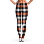 Halloween Buffalo Plaid Pattern Print Women's Leggings