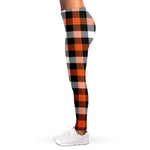 Halloween Buffalo Plaid Pattern Print Women's Leggings