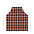 Halloween Buffalo Plaid Print Adjustable Apron