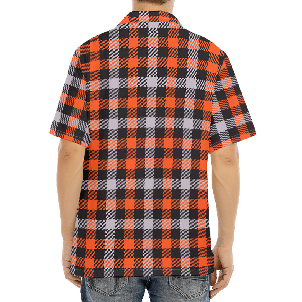 Halloween Buffalo Plaid Print Aloha Shirt