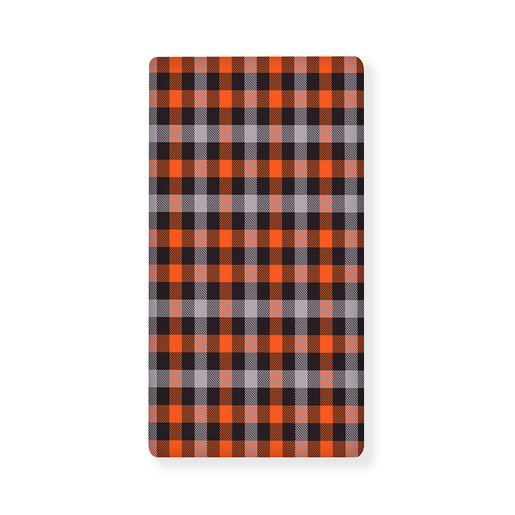 Halloween Buffalo Plaid Print Baby Crib Sheet