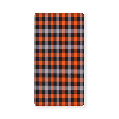 Halloween Buffalo Plaid Print Baby Crib Sheet