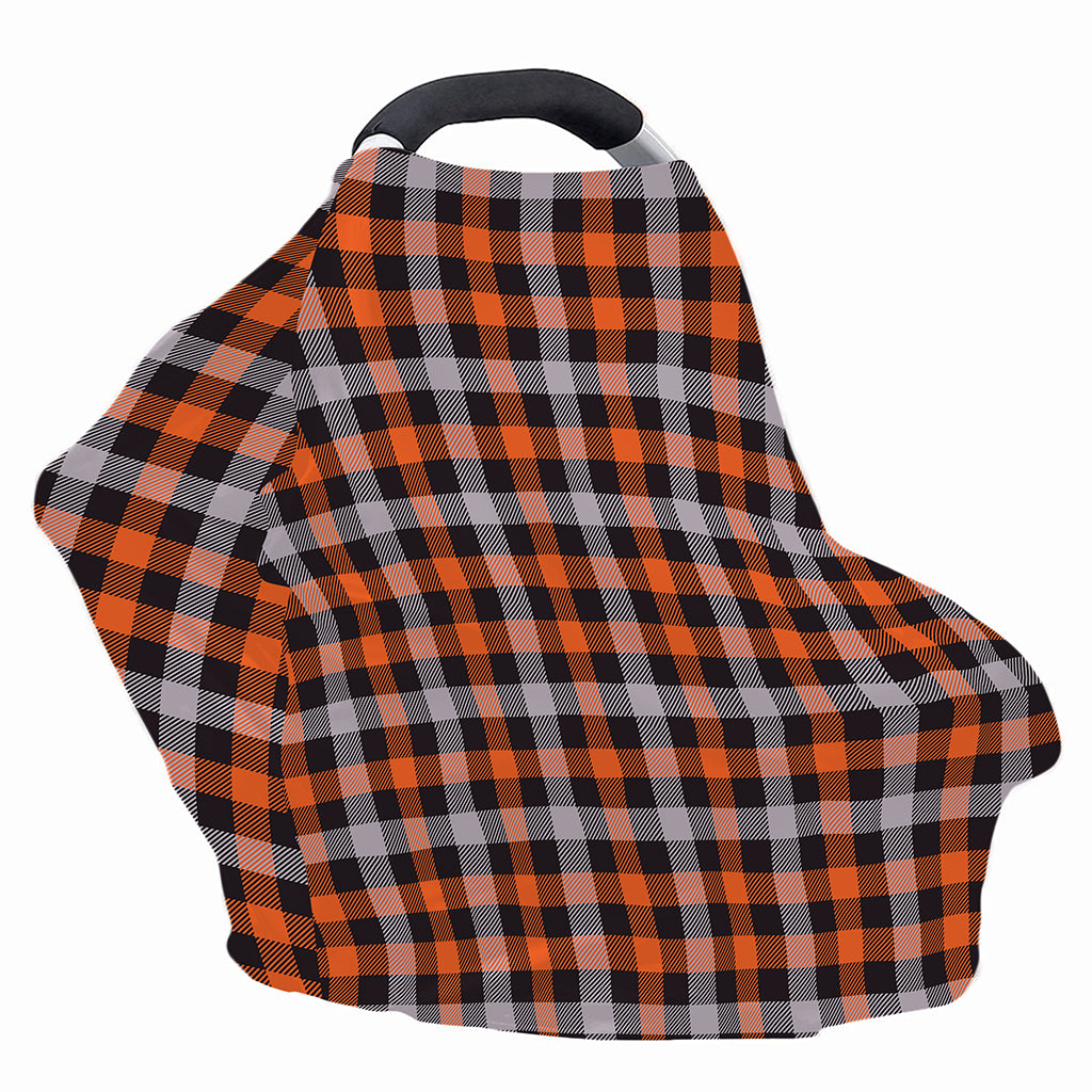 Halloween Buffalo Plaid Print Baby Seat Cover
