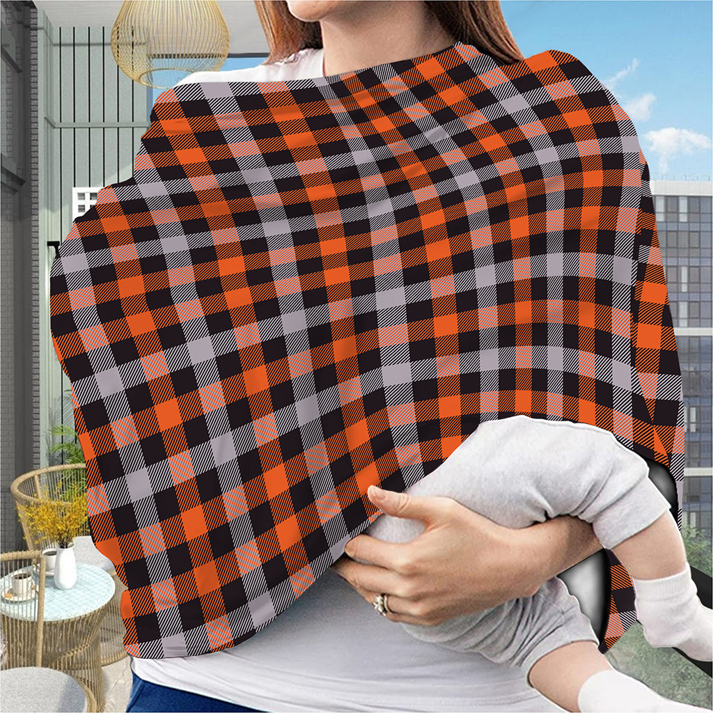 Halloween Buffalo Plaid Print Baby Seat Cover