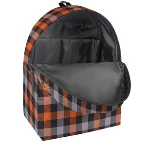 Halloween Buffalo Plaid Print Backpack