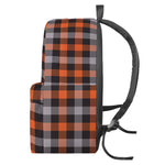 Halloween Buffalo Plaid Print Backpack