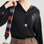 Halloween Buffalo Plaid Print Bag Strap