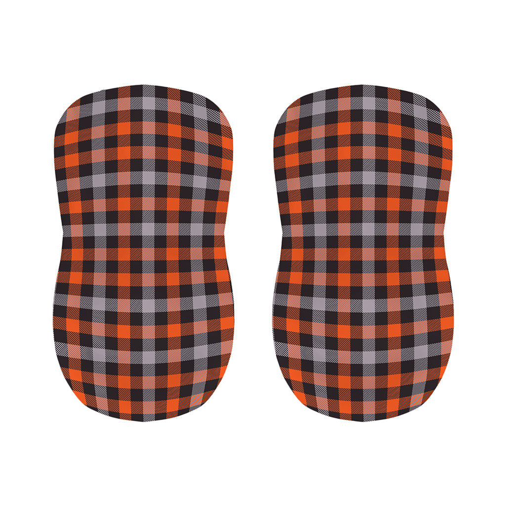 Halloween Buffalo Plaid Print Bar Stool Covers