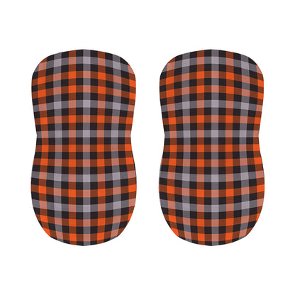 Halloween Buffalo Plaid Print Bar Stool Covers