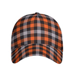 Halloween Buffalo Plaid Print Baseball Cap