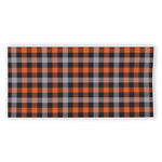 Halloween Buffalo Plaid Print Beach Towel