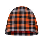Halloween Buffalo Plaid Print Beanie